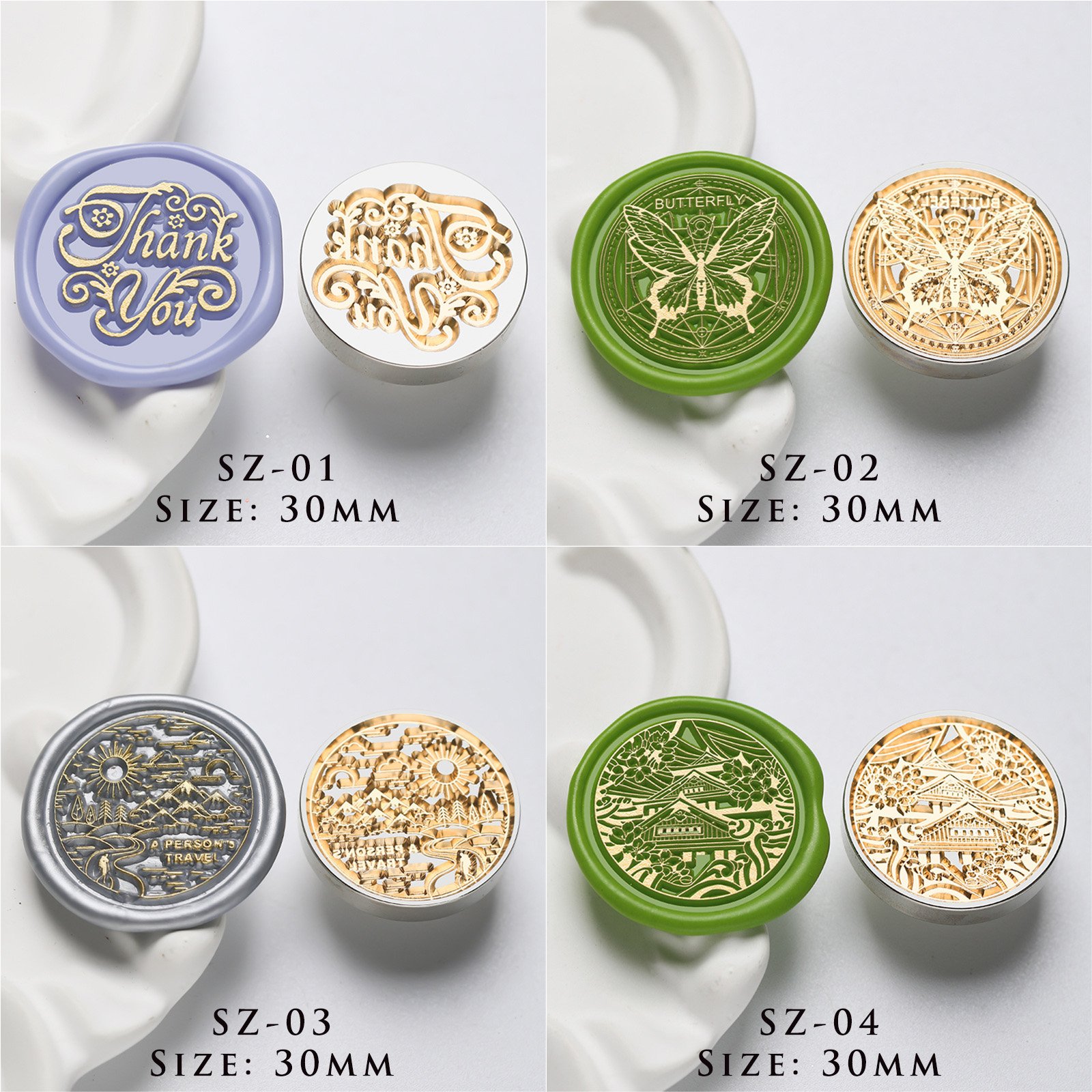 Silver Copper Head Epistolary Reverie Series - Wax Seal Stamps - 图片 4