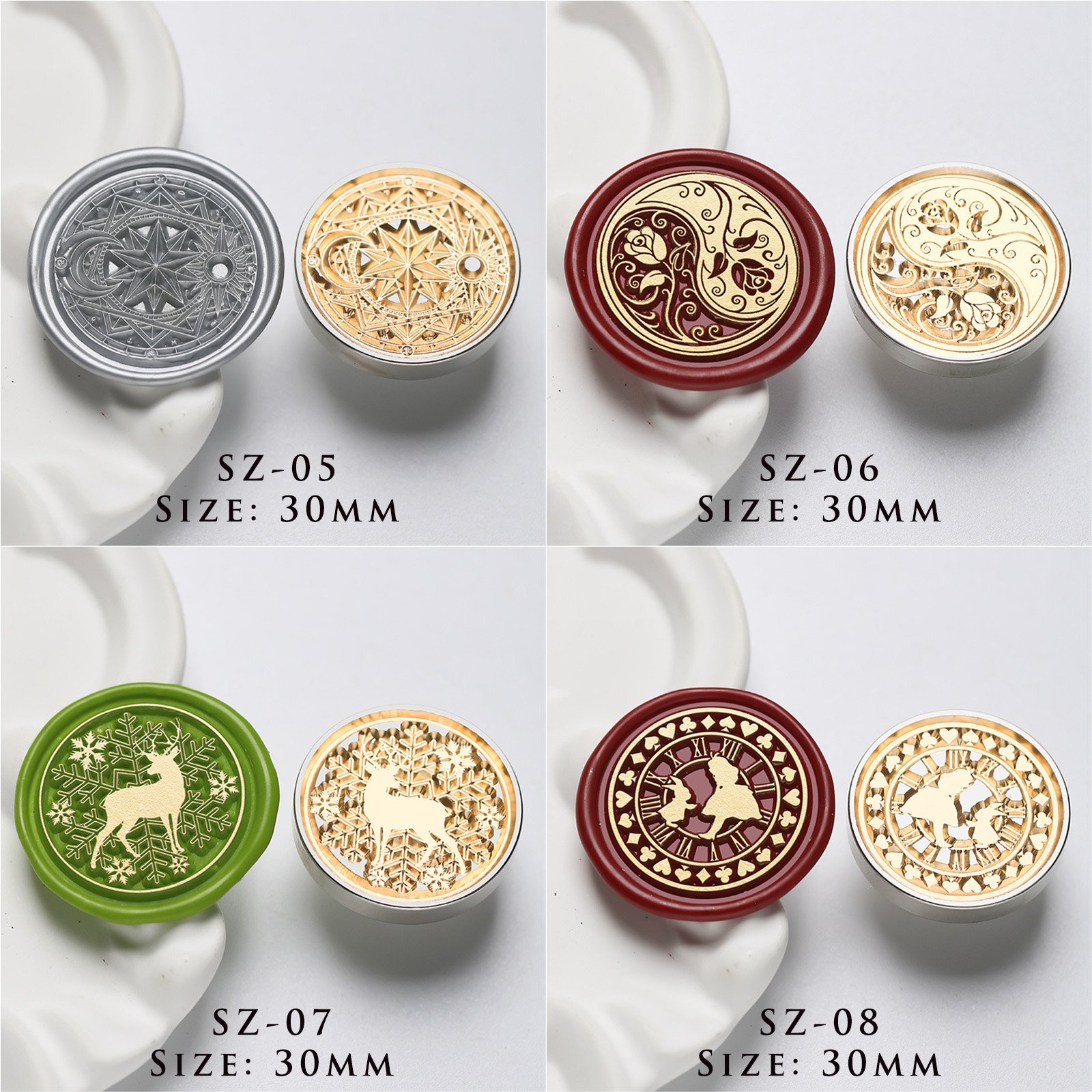 Silver Copper Head Epistolary Reverie Series - Wax Seal Stamps - 图片 5