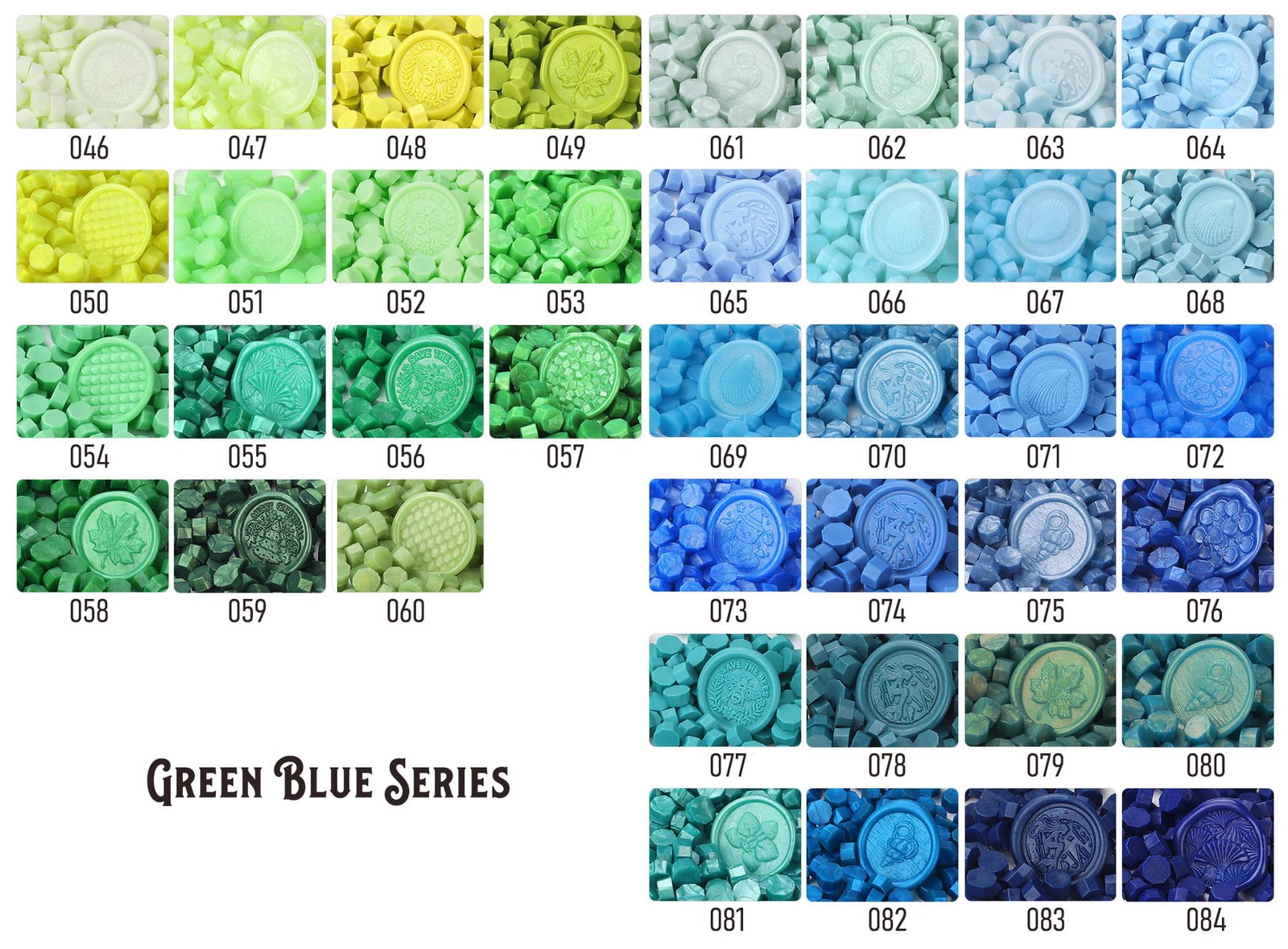 Octagon Classic Solid Color - Sealing Wax Beads - 图片 10