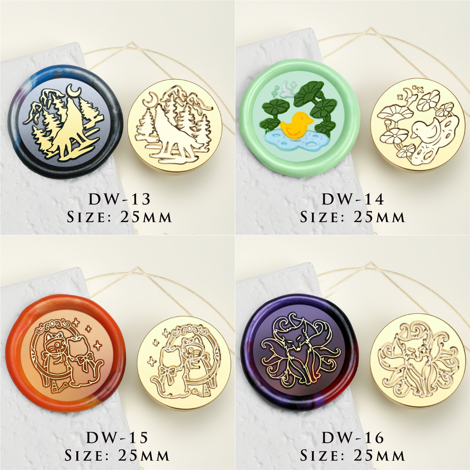Nocturnal Fables & Ethereal Menagerie Series - Wax Seal Stamps - 图片 8
