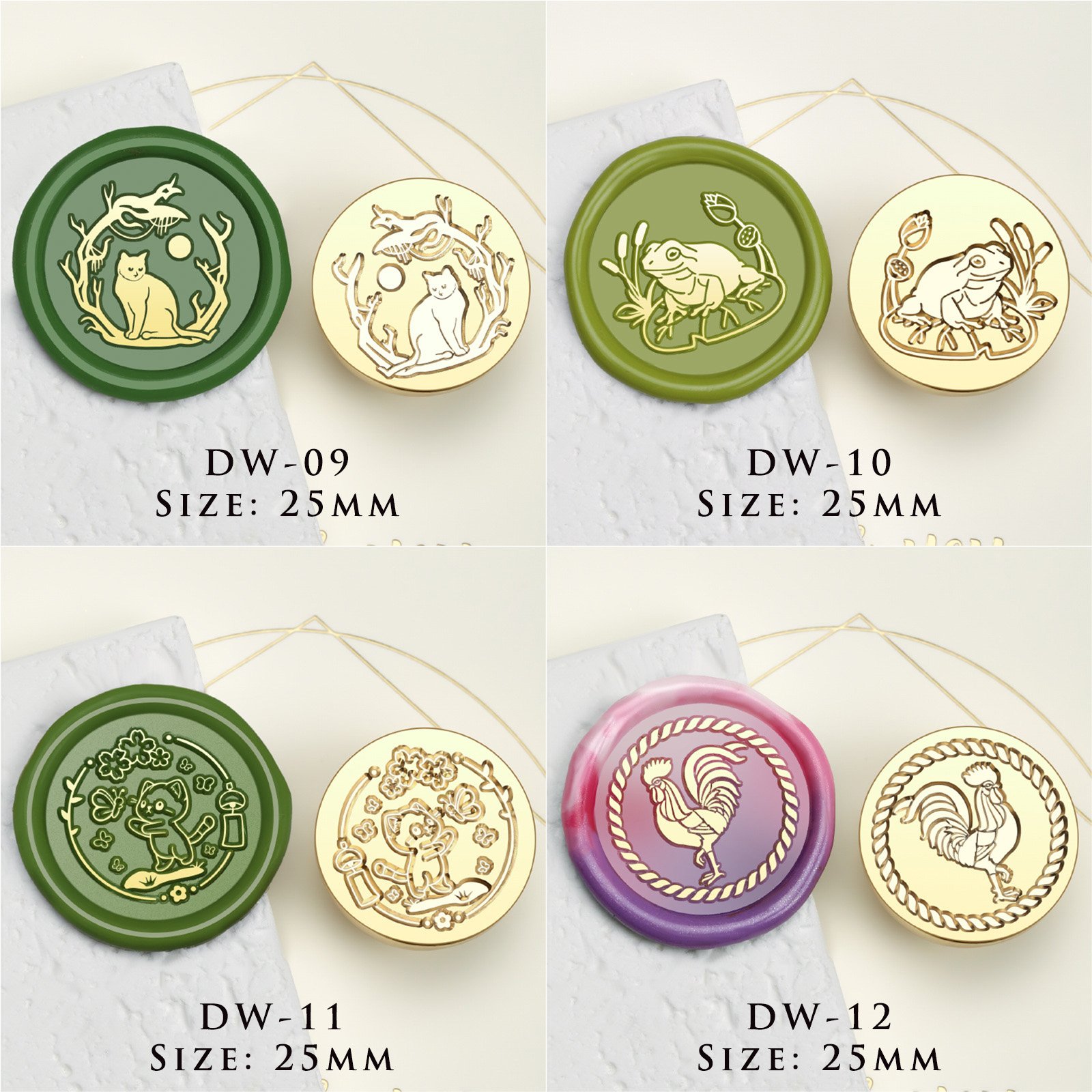 Nocturnal Fables & Ethereal Menagerie Series - Wax Seal Stamps - 图片 7