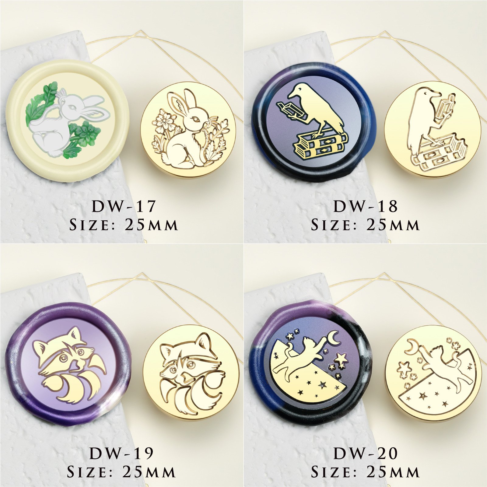 Nocturnal Fables & Ethereal Menagerie Series - Wax Seal Stamps - 图片 9