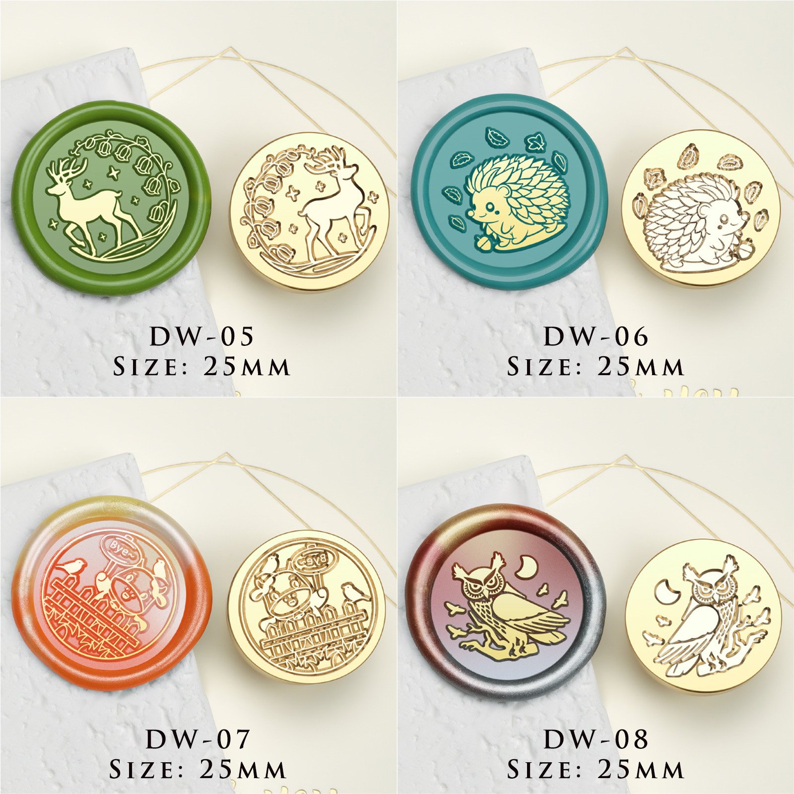 Nocturnal Fables & Ethereal Menagerie Series - Wax Seal Stamps - 图片 6