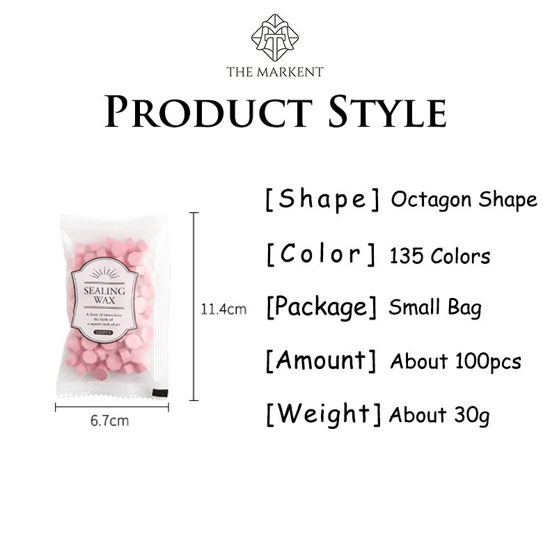 Octagon Classic Solid Color - Sealing Wax Beads - 图片 5