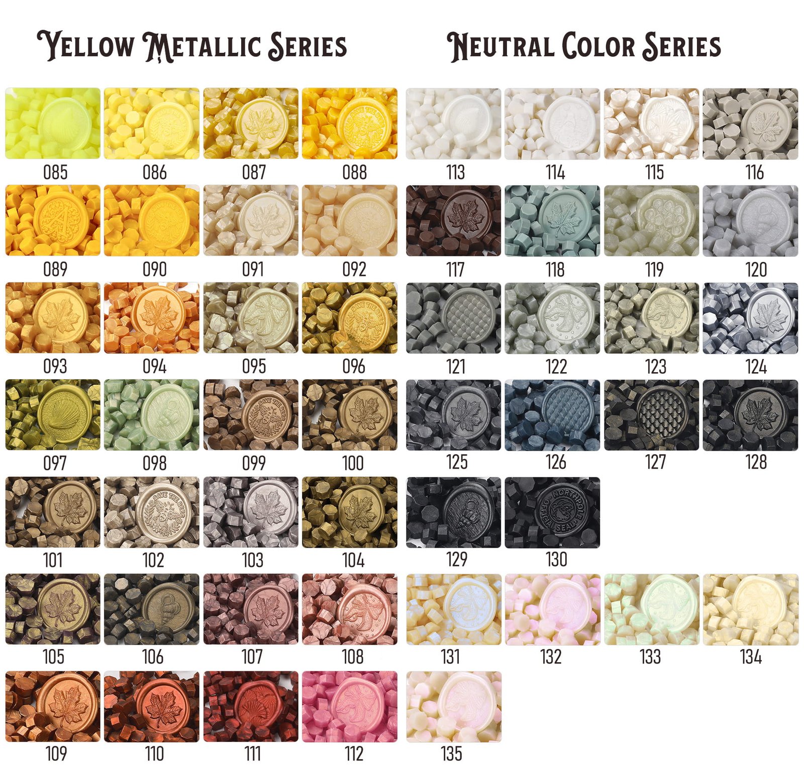 Octagon Classic Solid Color - Sealing Wax Beads - 图片 11