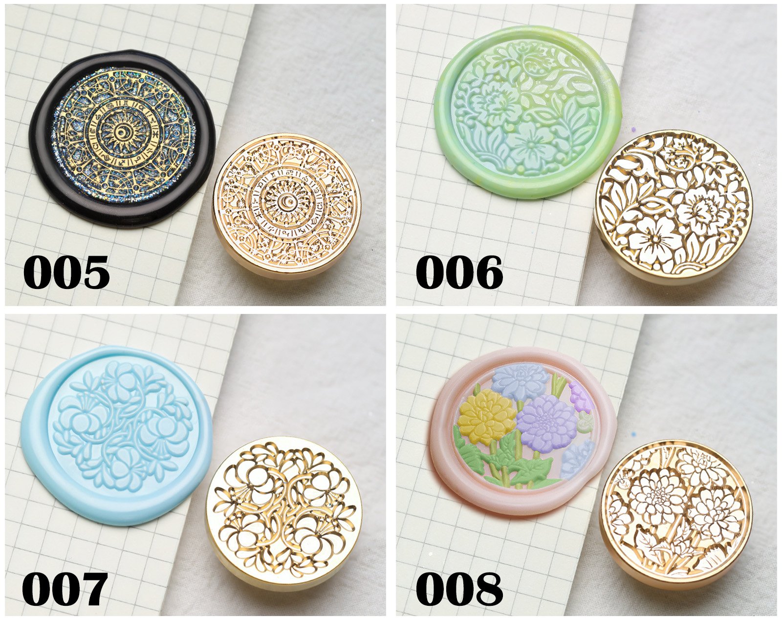 Nocturne Bloom Series - Wax Seal Stamps - 图片 5
