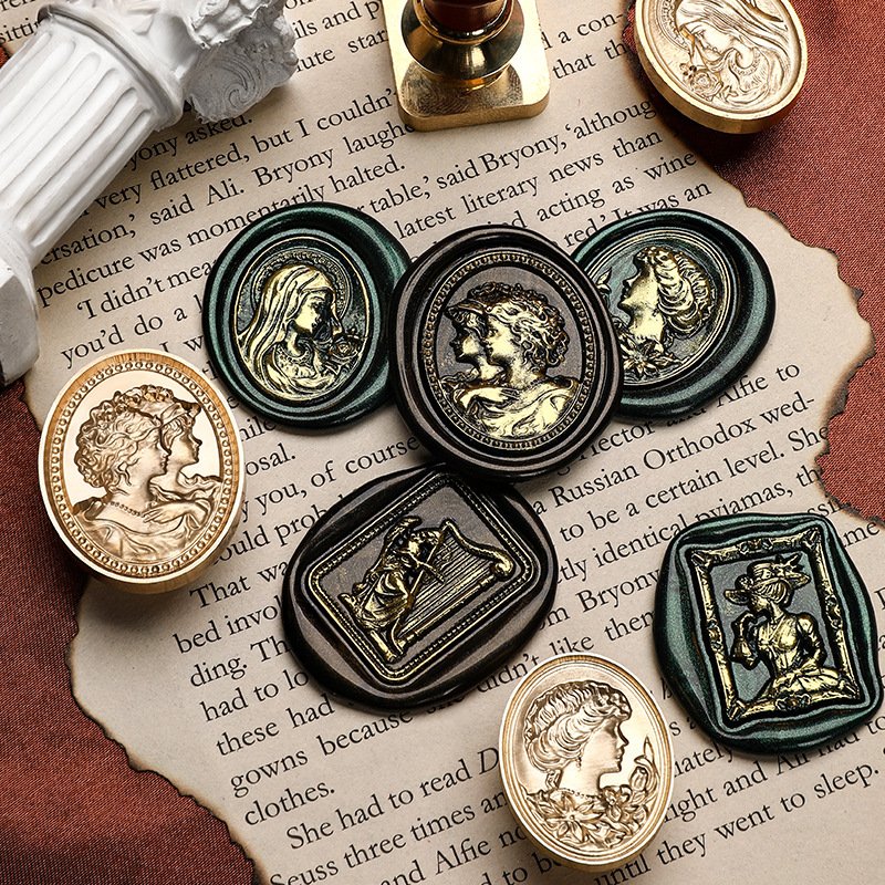 Victorian Cameo & Muse Series - Wax Seal Stamps