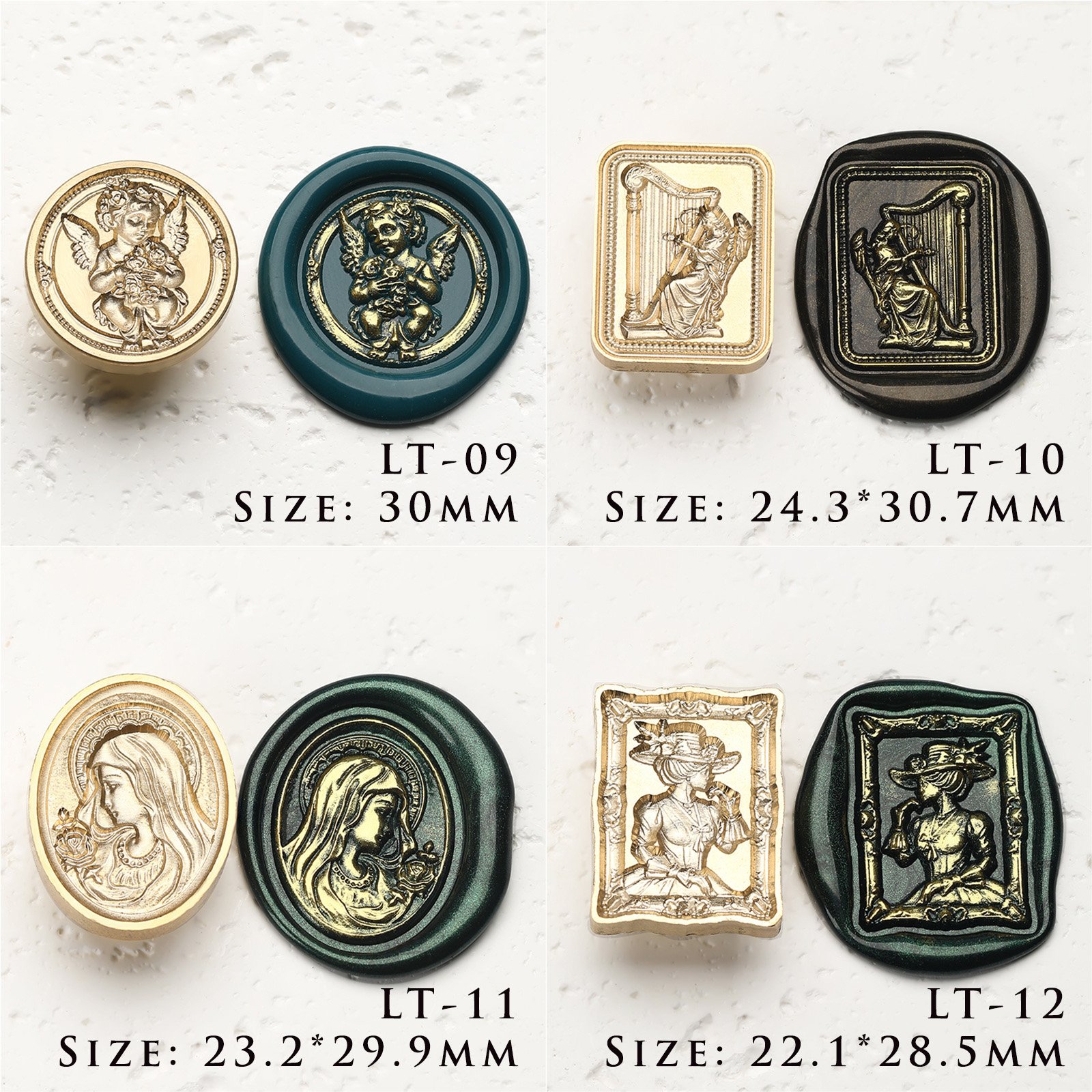 Victorian Cameo & Muse Series - Wax Seal Stamps - 图片 7