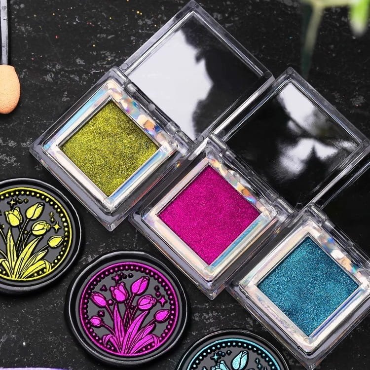 Sealing Wax Coloring Powder/ Highlight Colorful Powder | Glitter Sequins Powder Sets for Wax Seal Stamps | Wax Seal Making Tool/Pearl Light