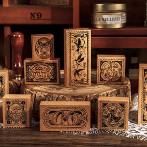 Nature's Chronicle: Wild Specimen Series - Wooden Rubber Stamps