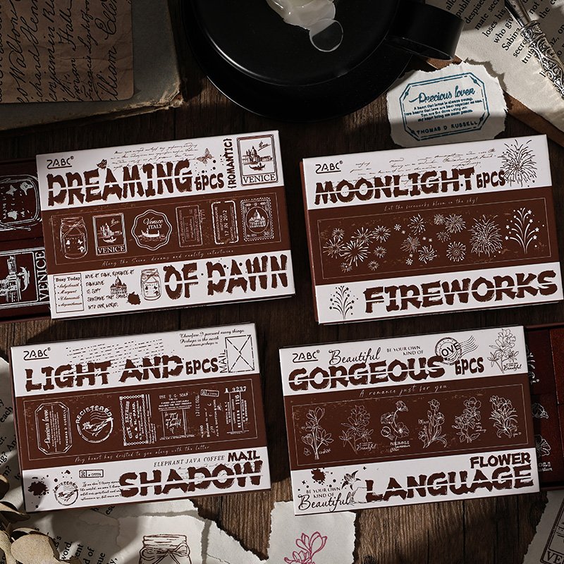 Nocturnal Memoirs & Botanical Scripts Series - Wooden Rubber Stamps