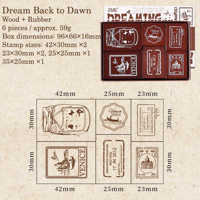 Nocturnal Memoirs & Botanical Scripts Series - Wooden Rubber Stamps - 图片 8