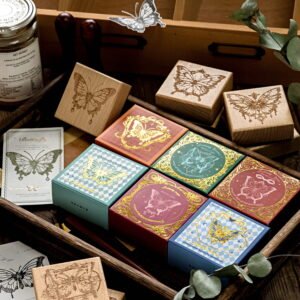 Victorian Papillon Manuscript Series - Wooden Rubber Stamps