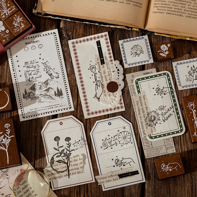 Whispers of the Wildwood Series - Wooden Rubber Stamps - 图片 3