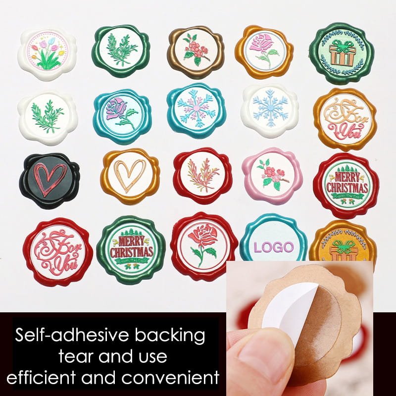 Personalized Multi-Color Wax Seal Stickers for Invitations & Packaging - Wax Seal Stickers - 图片 2