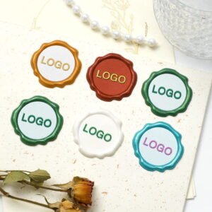 Personalized Multi-Color Wax Seal Stickers for Invitations & Packaging - Wax Seal Stickers