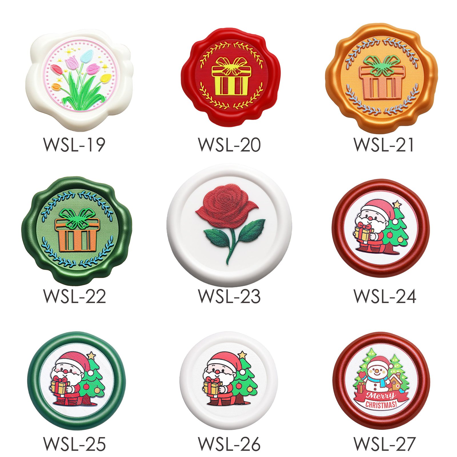 Personalized Multi-Color Wax Seal Stickers for Invitations & Packaging - Wax Seal Stickers - 图片 7