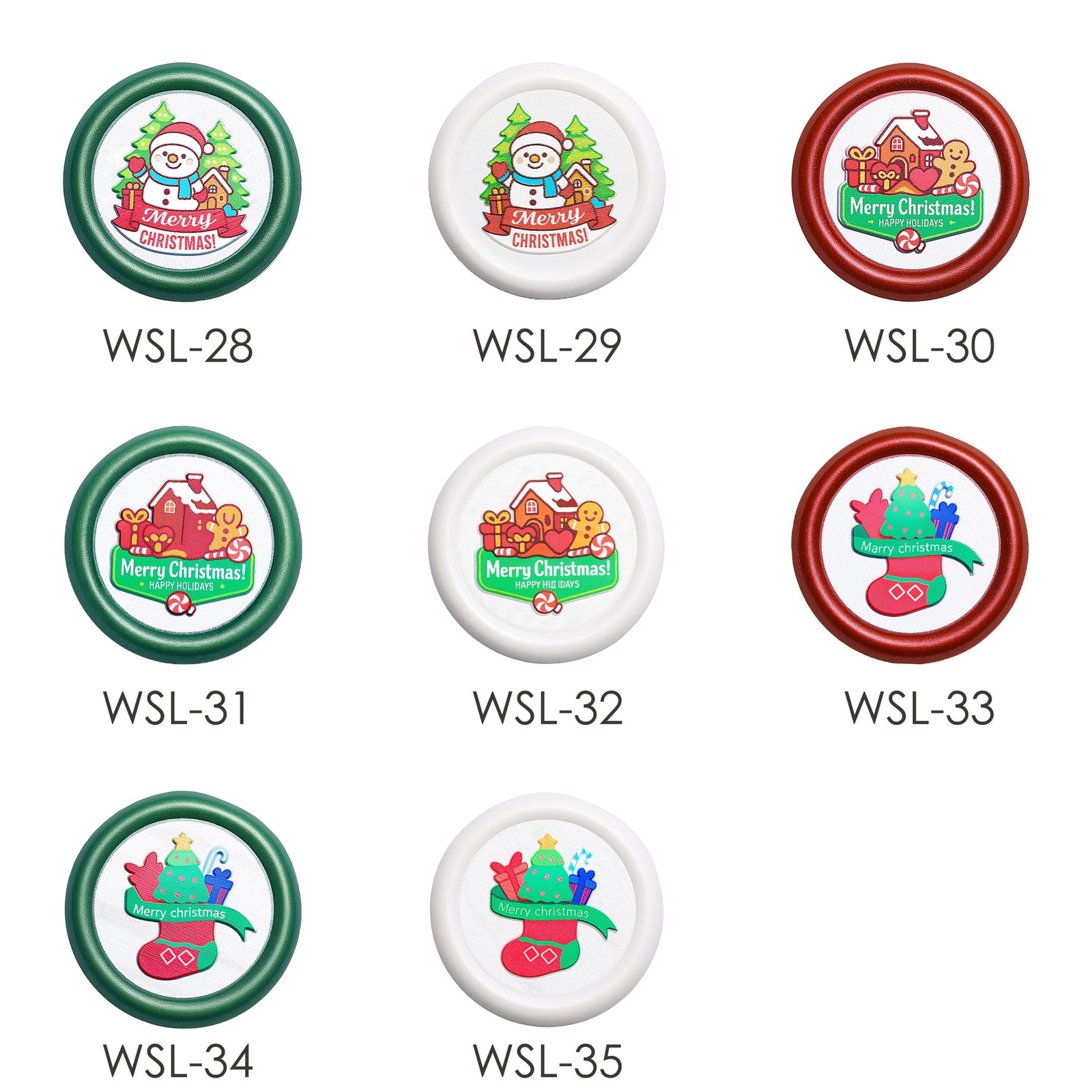 Personalized Multi-Color Wax Seal Stickers for Invitations & Packaging - Wax Seal Stickers (8)